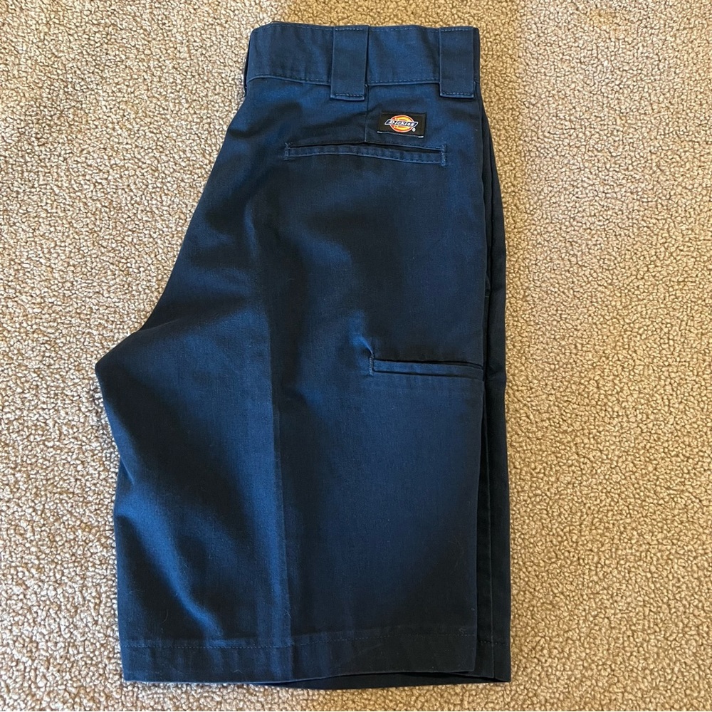 Dickies Relaxed Fit Twill Flat Front Work Shorts Navy Blue Men’s Size 32